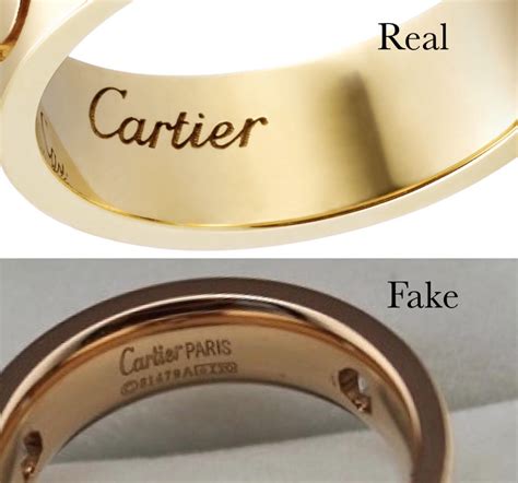 cartier 750 ring 52833a real or fake